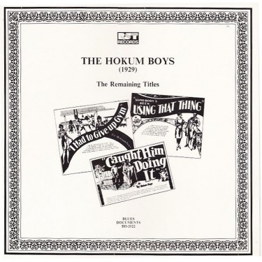 THE HOKUM BOYS - THE REMAINING TITLES (1929)