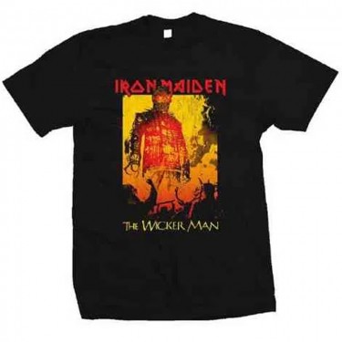 Iron Maiden Unisex T-Shirt: The Wicker Man Fire (Black) (Large) Iron Maiden Unisex T-Shirt: The Wicker Man Fire (Black) (Large)